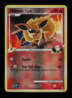 Flareon E4 60/111 Common Reverse Holo Rising Rivals Pokemon Card - Image 1