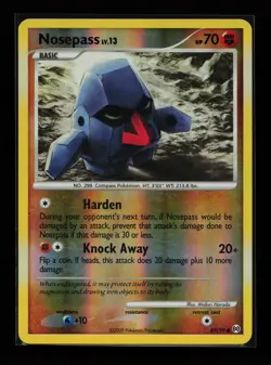 Nosepass 69/99 Common Reverse Holo Arceus Pokemon Card - Image 1