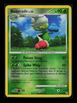 Roserade 13/130 Reverse Holo Rare Diamond and Pearl Pokemon Card - Image 1
