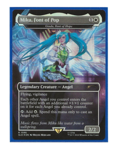 MIKU, FONT OF POP Foil Secret Lair ( Giada Font of Hope) English Magic MTG 1586 - Image 1