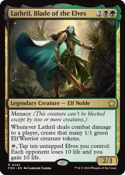 MTG - Lathril, Blade of the Elves (FDN) - Brand New - NM/NP - Image 1