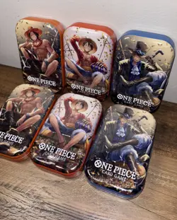 One Piece Vol.2 Mini Tins Set Of 6 English Sealed-Monkey D Luffy/Sabo/Ace - Image 5