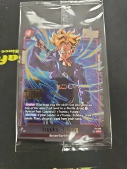 SEALED Dragon Ball Fusion World Trunks: Future Winner Card Gold Foil - Image 1