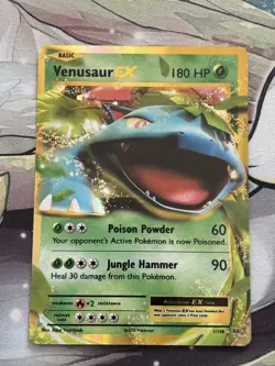 Pokemon TCG Venusaur EX Ultra Rare Holo Card 1/108, XY Evolutions, NM Condition - Image 1