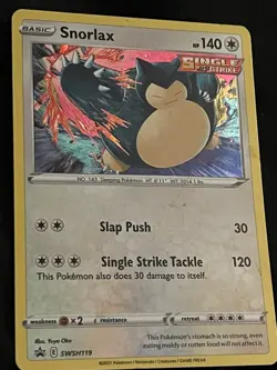 Snorlax Promo Holofoil SWSH: Sword & Shield Promo Cards SWSH119 NM - Image 1