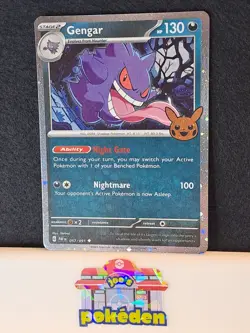 Pokemon Gengar TCG Trick Or Trade 2024 Holo Card 057/091 NM - Image 1