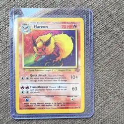 Wizards Pokemon TCG Flareon Jungle 3/64 Holo Rare 70 HP English 1999 Card - Image 2