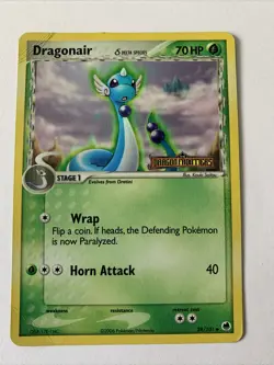 Dragonair 28/101 Reverse Holo Stamped EX Dragon Frontiers Pokemon Card Creased - Image 1