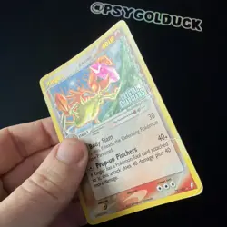 Kingler 22/100 Stamped Crystal Guardians Holo Pokemon Card E1 - Image 3