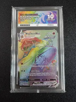 Pokemon TCG Blaziken VMAX Chilling Reign Secret Rainbow Rare Card Ace 10 - Image 1