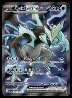 Pokemon Cards Black Kyurem ex 218/191 Surging Sparks Ultra Rare NM - Image 1
