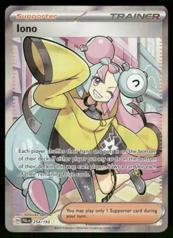 Pokemon Cards Iono 254/193 Paldea Evolved Ultra Rare NM - Image 1