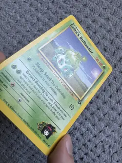 Erika's Bulbasaur 39/132 Unlimited Gym Challenge Vintage WOTC Pokemon Card LP+ - Image 3