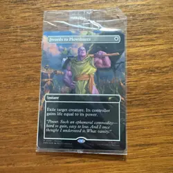 Magic the Gathering Thanos Swords to Plowshares PSA Magazine Promo Card Sealed - Image 1