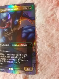 MTG Venom, Deadly Devourer (Borderless Foil) Marvel's Spider-Man Scene Box MAGIC - Image 3