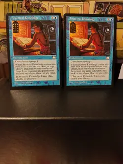 Ancestral Knowledge Weatherlight Rare NM Vintage MTG - Image 1
