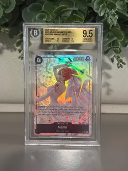 One Piece TCG Nami (OP15-086) Alt Art Foil Adventure on Kami’s Island EN BGS 9.5 - Image 1
