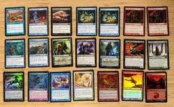 Vintage MTG Magic The Gathering 21 RARE! Card LOT *PLAYED* mythic holo cards y2k - Image 1