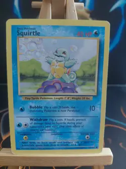 Pokemon TCG Base Set Squirtle Card 63/102 Good Condition - Image 1