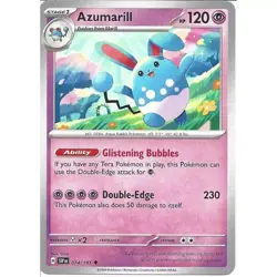 074/191 Azumarill : Uncommon Card : Surging Sparks : Pokemon Trading Card Game - Image 1