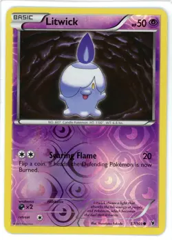 Litwick Reverse Holo 57/101 Noble Victories Pokemon Card - Image 1