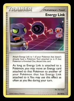 Energy Link 83/100 Uncommon Stormfront Pokemon LP - Image 1