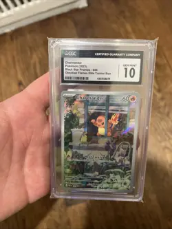 Pokemon CGC 10 Gem Mint SV Promo Illustration Rare Charmander SVP044 - Image 5