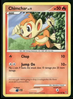 Chimchar 97/147 Common Supreme Victors Pokemon Heavily Played - Image 1