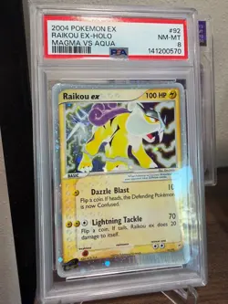 Raikou EX Holo 2004 Pokemon EX Team Magma vs Team Aqua - 92/95 - PSA 8 Near Mint - Image 3