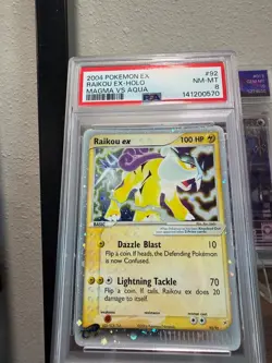 Raikou EX Holo 2004 Pokemon EX Team Magma vs Team Aqua - 92/95 - PSA 8 Near Mint - Image 4