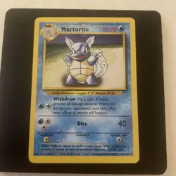 Pokemon TCG - Wartortle 42/102 - Uncommon Base Set Unlimited - HP - Image 1