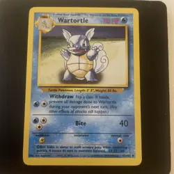 Pokemon TCG - Wartortle 42/102 - Uncommon Base Set Unlimited - HP - Image 2