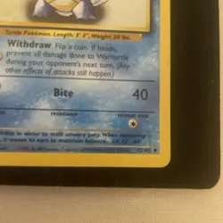 Pokemon TCG - Wartortle 42/102 - Uncommon Base Set Unlimited - HP - Image 4