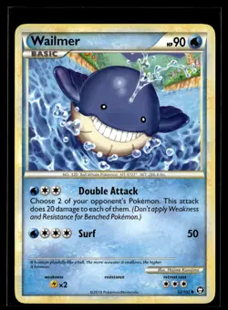 Wailmer 52/102 HGSS Triumphant Uncommon Pokemon - Image 1