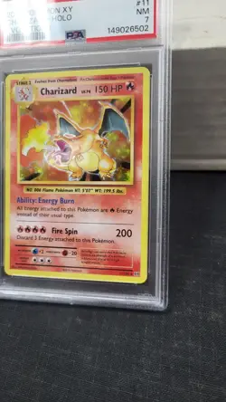 2016 CHARIZARD HOLO XY EVOLUTIONS POKEMON TCG PSA 7 #11/108 - Image 3