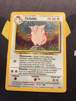 Pokemon Clefable 1/64 Jungle Error No Set Symbol HP - Image 1