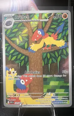 Pokemon Archen 131/086 Sv: White Flare Illustration Rare Holo Stage 1 80 HP - Image 1