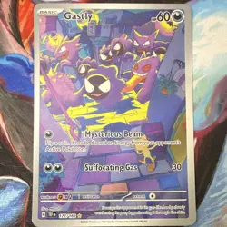 Pokemon TCG SV05 Temporal Forces Gastly 177/162 Illustra Rare Holo Eng Pre-Owned - Image 1