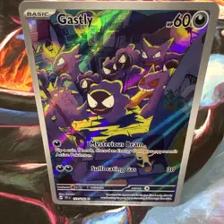 Pokemon TCG SV05 Temporal Forces Gastly 177/162 Illustra Rare Holo Eng Pre-Owned - Image 3