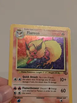 Pokemon TCG Flareon Jungle 3/64 Holo Unlimited Holo Rare - Image 2