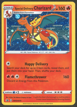 Pokemon TCG: Special Delivery Charizard SWSH075: Sword & Shield Promo - Image 1