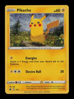 PIKACHU PROMO HOLO 007/015 LP POKEMON - Image 1