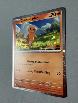 Pokemon TCG * SV Paldean Fates * 7/91 Charmander COMOS HOLO Common * FRESH PK - Image 2