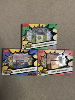 4 x Pokemon Ascended Heroes EX Box Mega Feraligatr Meganium Emboar - Image 2