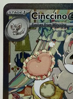Pokemon TCG Chaos Rising Cinccino ex #119/086 Special Illustration Rare SIR - Image 4