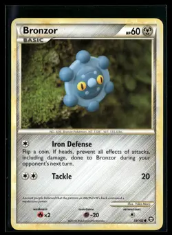 Bronzor 58/102 HGSS Triumphant Common Pokemon - Image 1