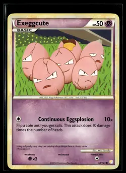 Exeggcute 63/123 HeartGold & SoulSilver Common Pokemon - Image 1