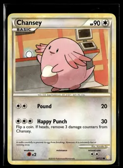 Chansey 58/123 HeartGold & SoulSilver Common Pokemon - Image 1