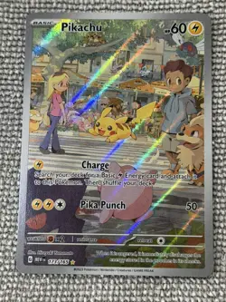 Pokemon Pikachu 173/165 Scarlet & Violet 151 Illustration Rare Full Art - Image 1