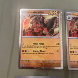 Pokemon Hisuian Arcanine 100/167 Cosmos Holo Promo - Twilight Masquerade X2 - Image 2